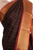 Pure Handloom Double Checks Kanjeevaram Silk Saree